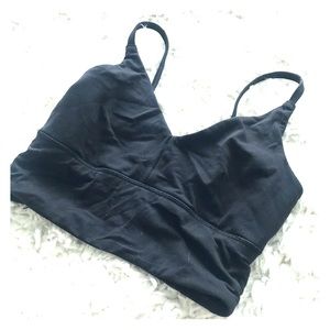 Lululemon black yoga bra size 2